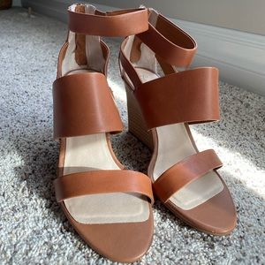 Brown Heeled Wedges